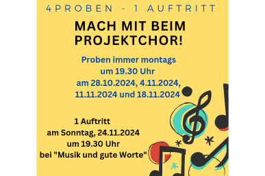 4 Proben - 1 Auftritt